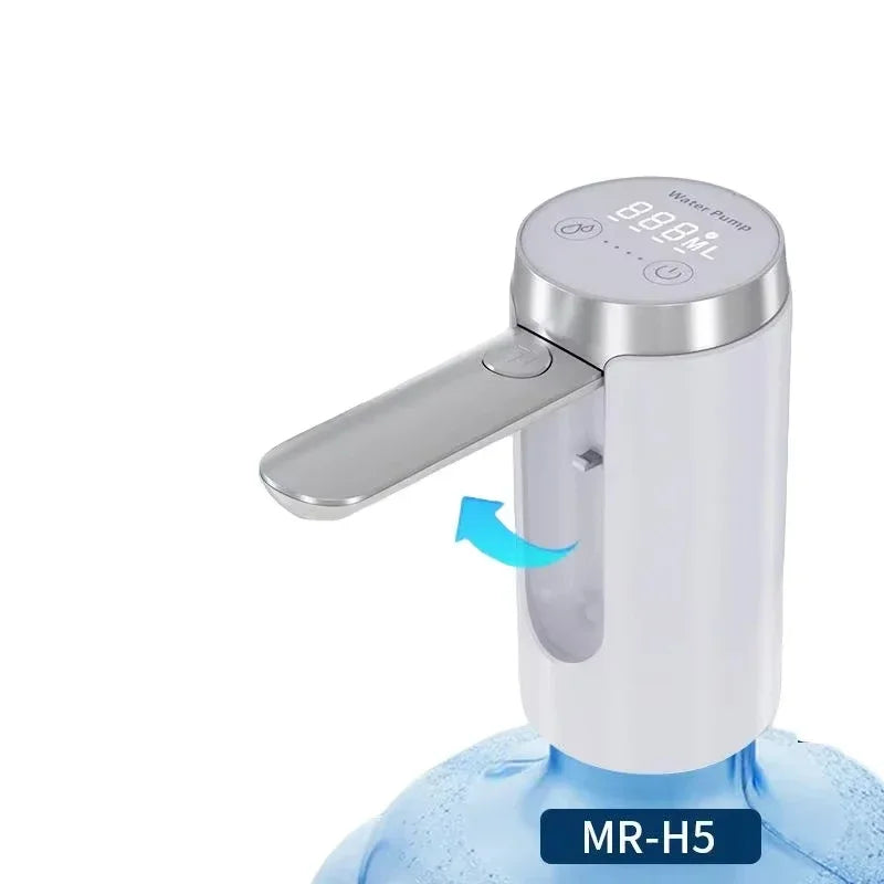 Electric Water Pump USB Charge LED Display Auto Switch Drink Dispenser Charging 1-Click Auto Switch Drink Pump Dispenser