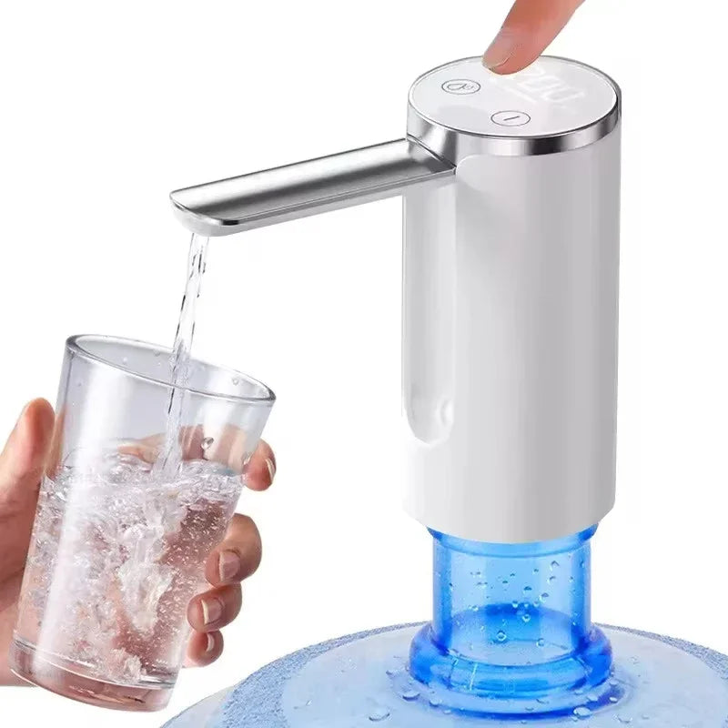Electric Water Pump USB Charge LED Display Auto Switch Drink Dispenser Charging 1-Click Auto Switch Drink Pump Dispenser